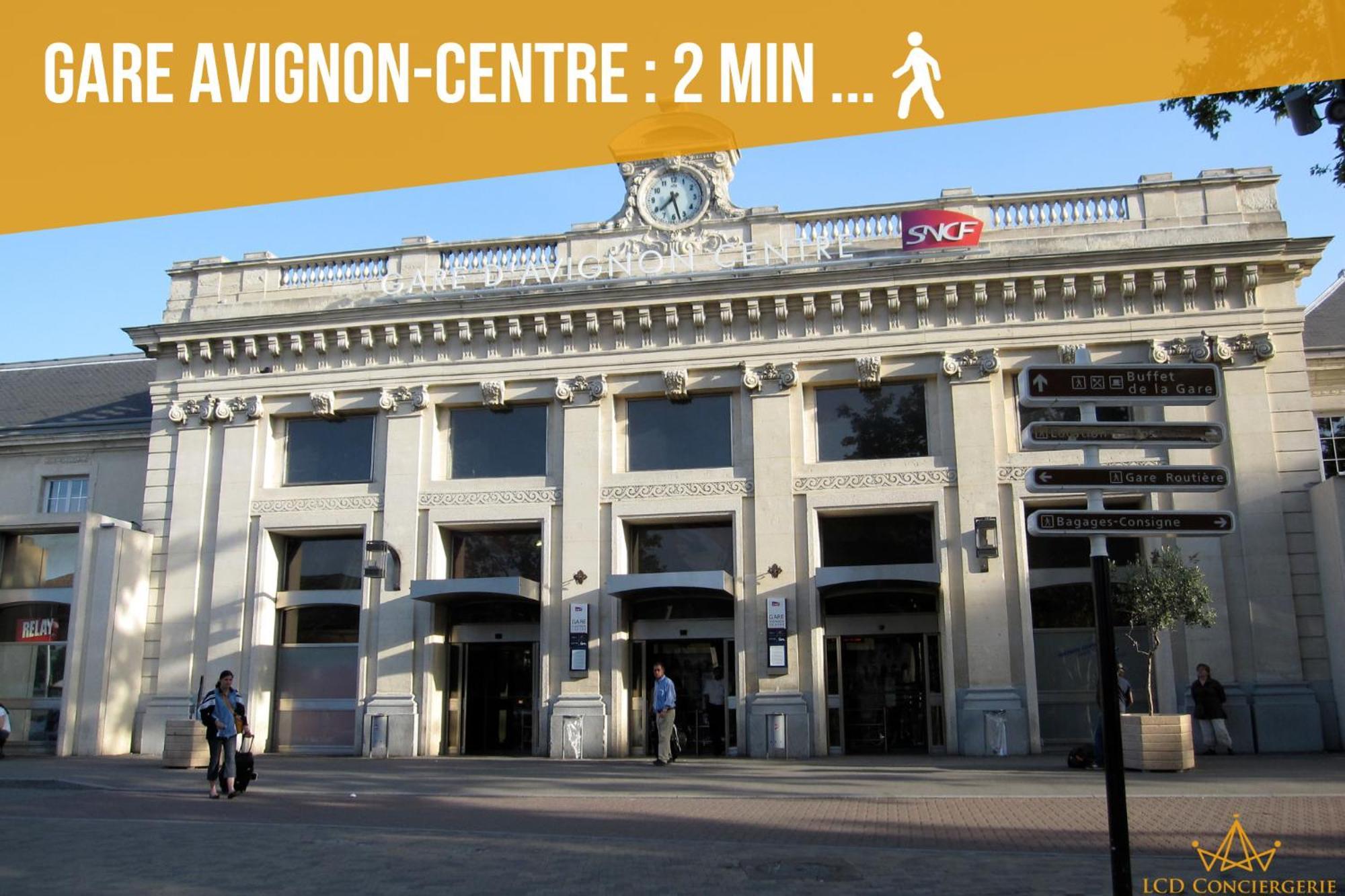 Le Rive Droite - Gare Centre - Wifi - Terrasse - Face Remparts Avignon Exterior foto